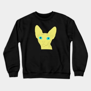 Yellow Sphynx Cat Crewneck Sweatshirt